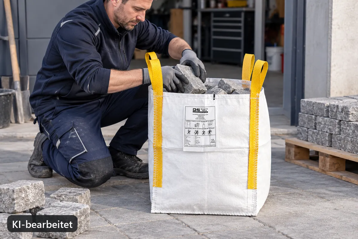 Big Bag BB45T im Einsatz, KI-bearbeitetes Anwendungsbild