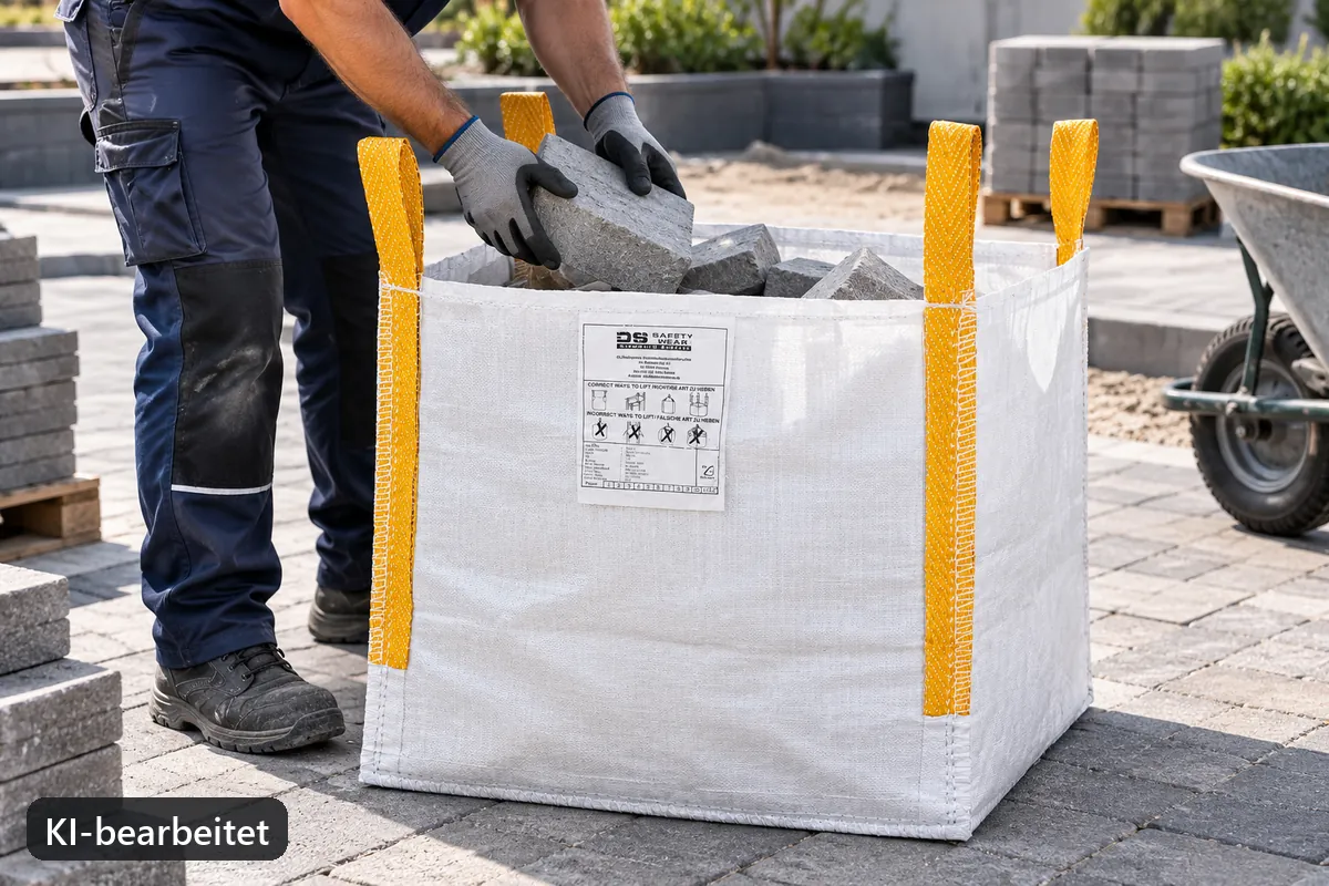 Big bag BB60T in use, AI-edited application image