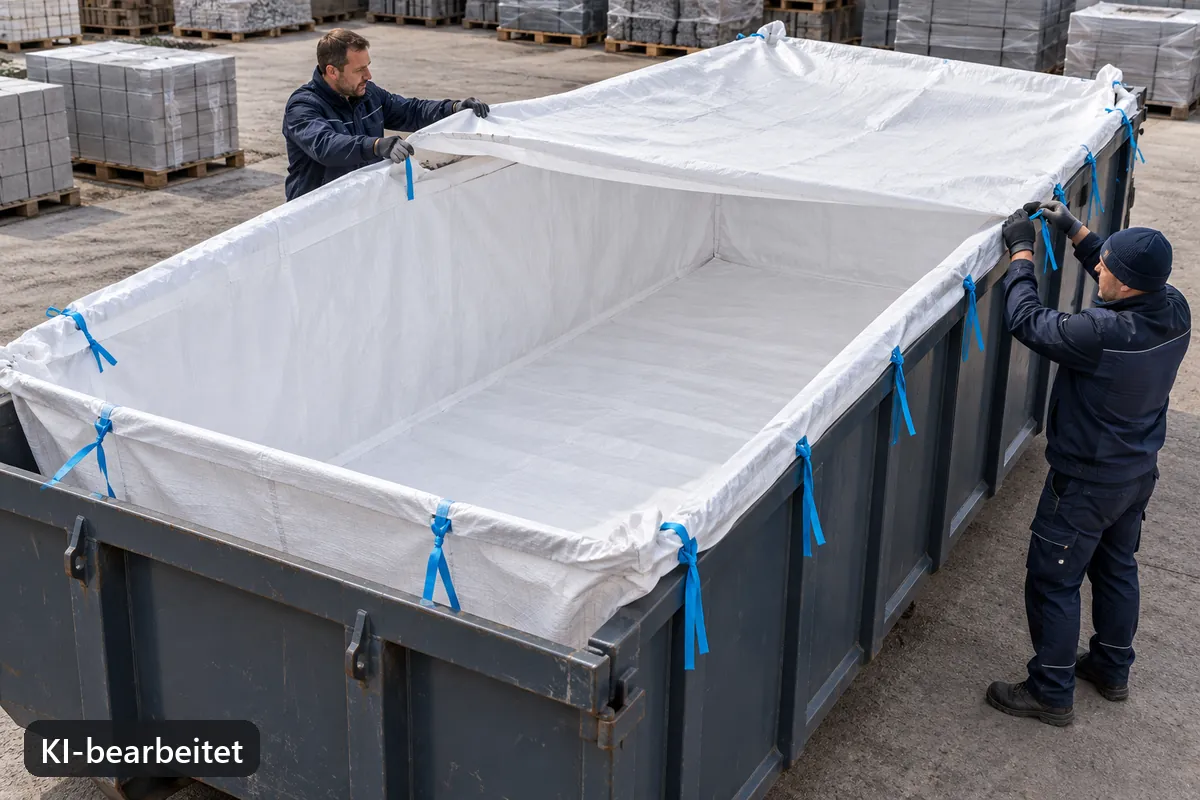 Containerbag BB650 im Einsatz, KI-bearbeitetes Anwendungsbild