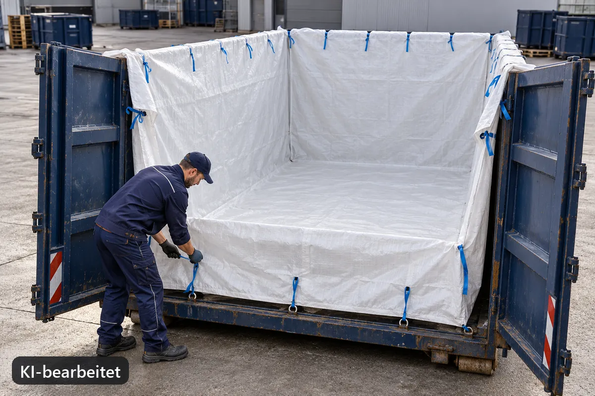 Containerbag BB700 im Einsatz, KI-bearbeitetes Anwendungsbild