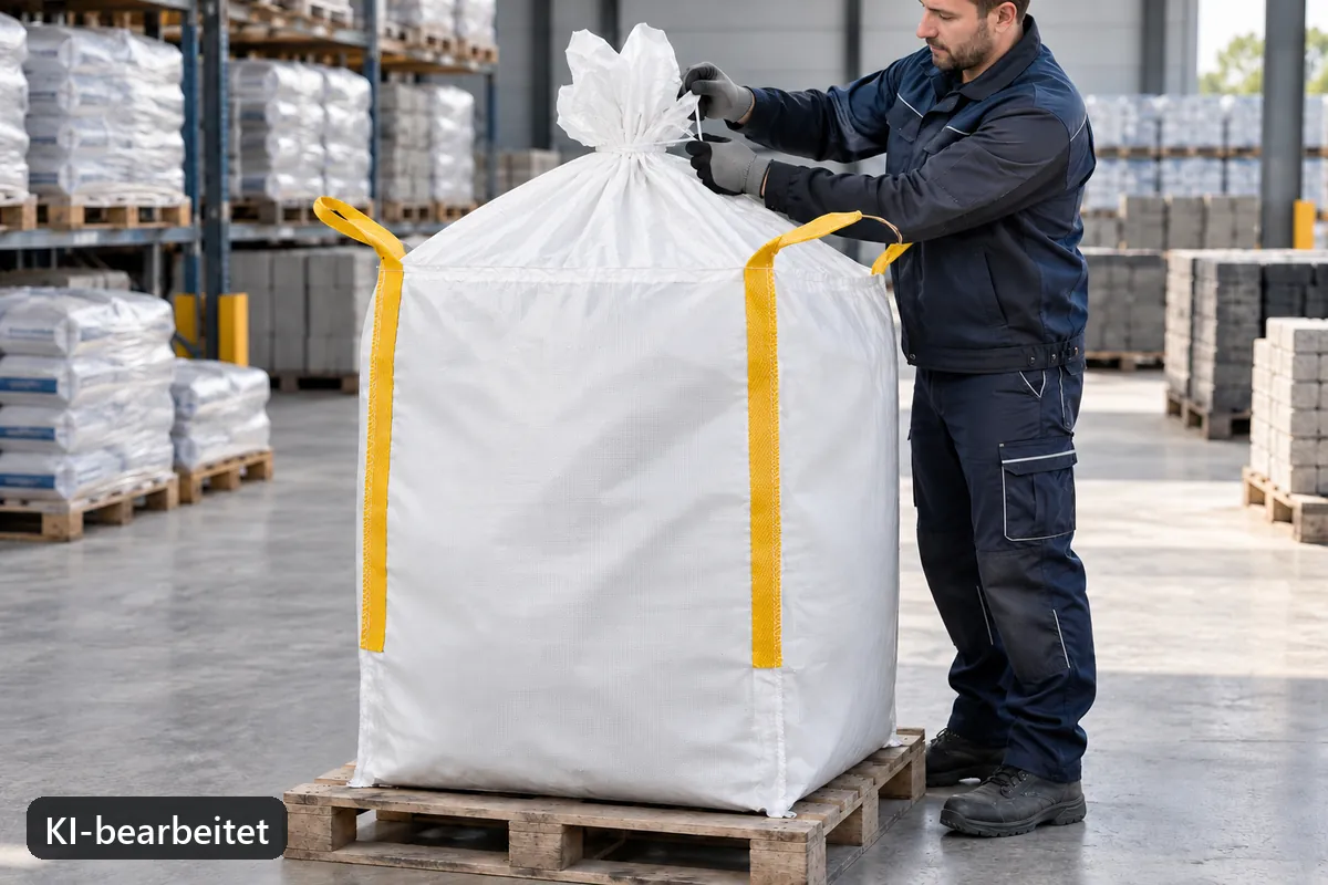 Big Bag BB90 im Einsatz, KI-bearbeitetes Anwendungsbild