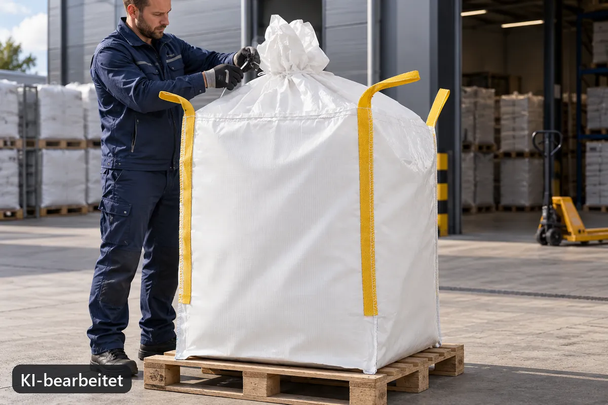 Big Bag BB901 im Einsatz, KI-bearbeitetes Anwendungsbild