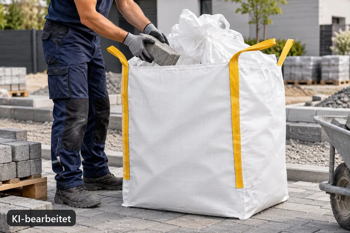 Big Bag BB90U im Einsatz, KI-bearbeitetes Anwendungsbild