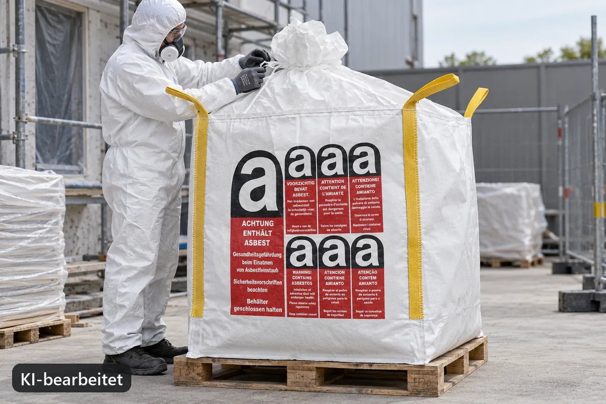 Big Bag BBA135 im Einsatz, KI-bearbeitetes Anwendungsbild