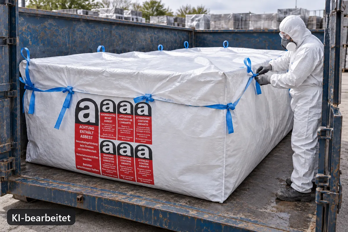 Containerbag BBA620PE im Einsatz, KI-bearbeitetes Anwendungsbild