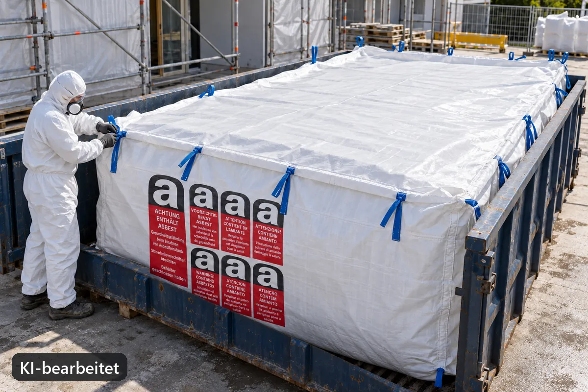 Containerbag BBA650 im Einsatz, KI-bearbeitetes Anwendungsbild