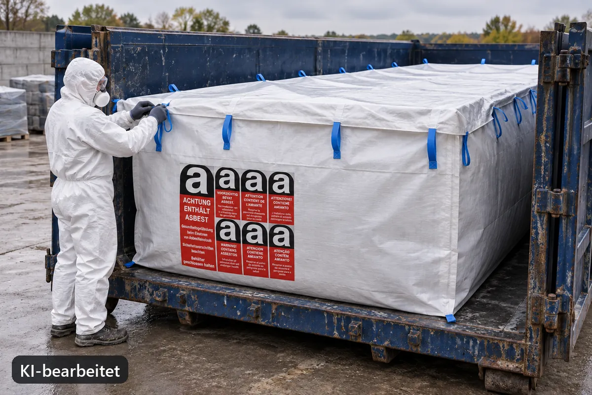 Containerbag BBA700 im Einsatz, KI-bearbeitetes Anwendungsbild