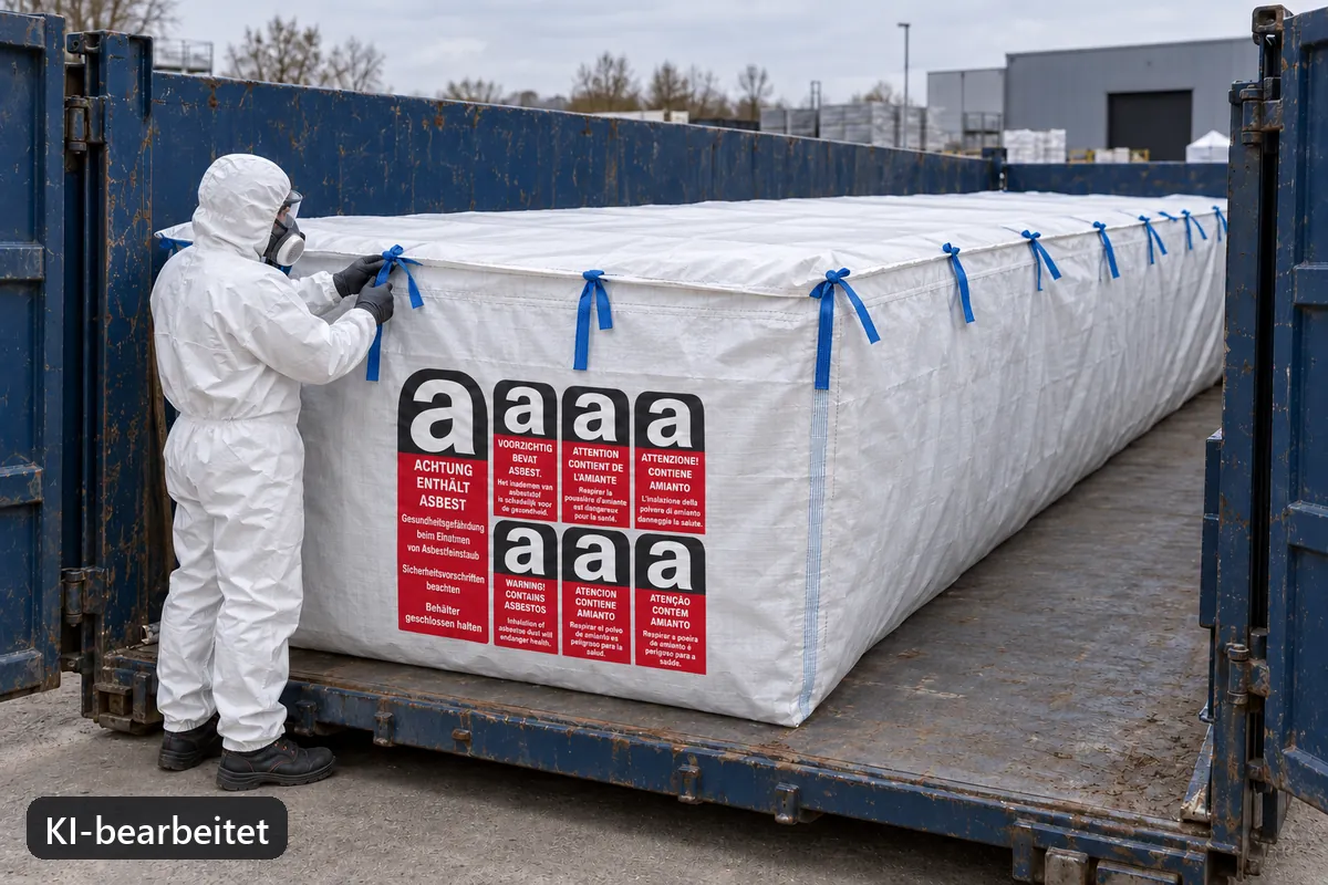 Containerbag BBA750 im Einsatz, KI-bearbeitetes Anwendungsbild