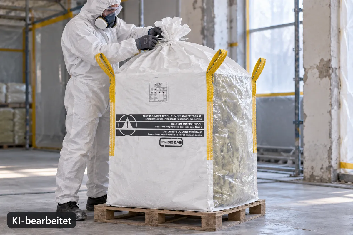 Big Bag BBM90T im Einsatz, KI-bearbeitetes Anwendungsbild