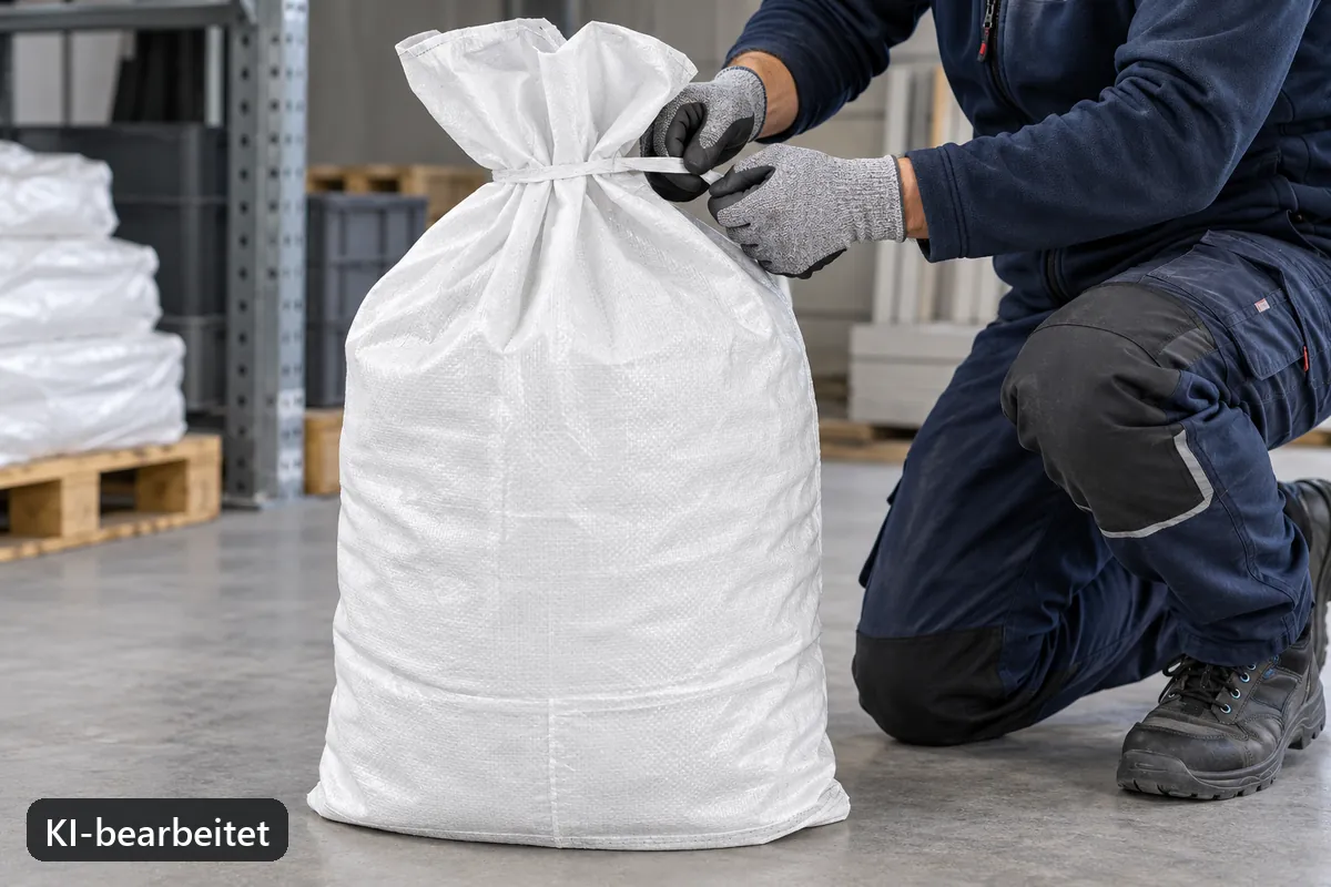 PP-Flachsack PPFB60PE im Einsatz, KI-bearbeitetes Anwendungsbild