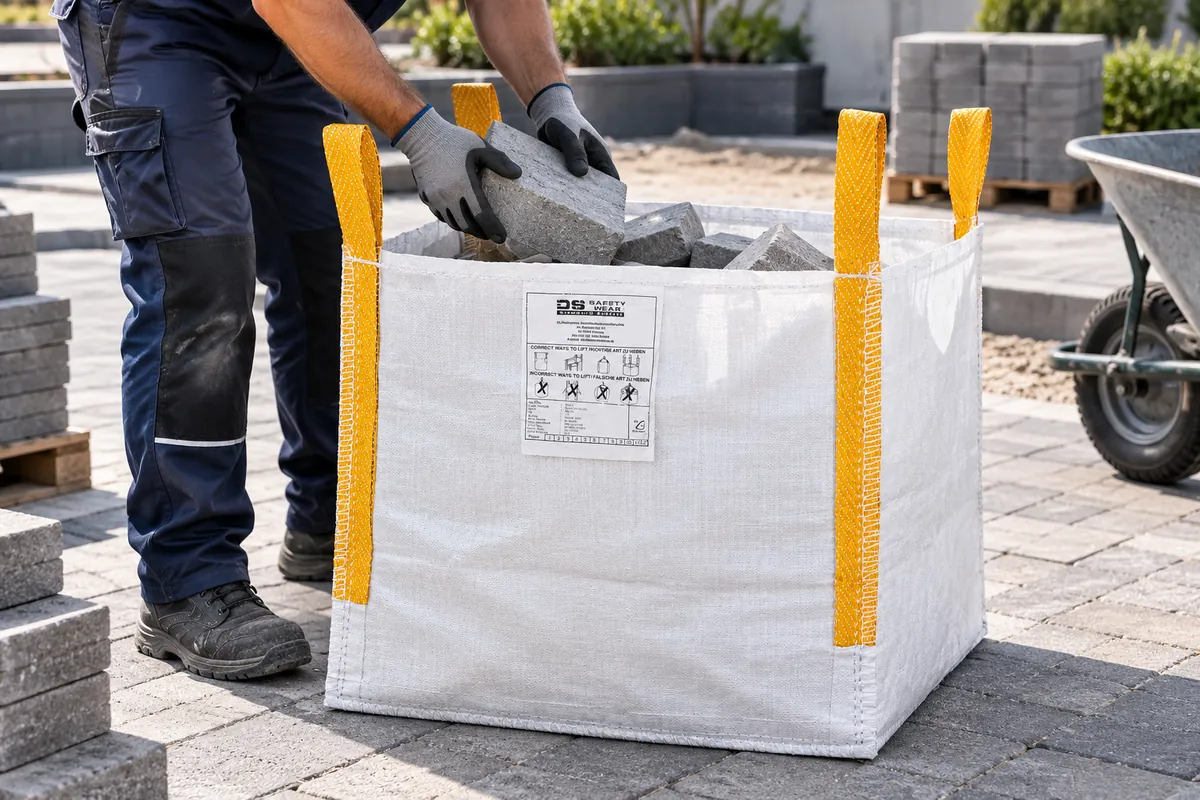 Big bag BB60T en uso, imagen de uso editada con IA