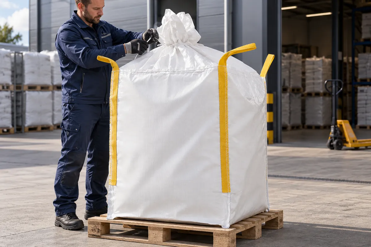 Big bag BB901 in gebruik, met AI bewerkte toepassingsafbeelding