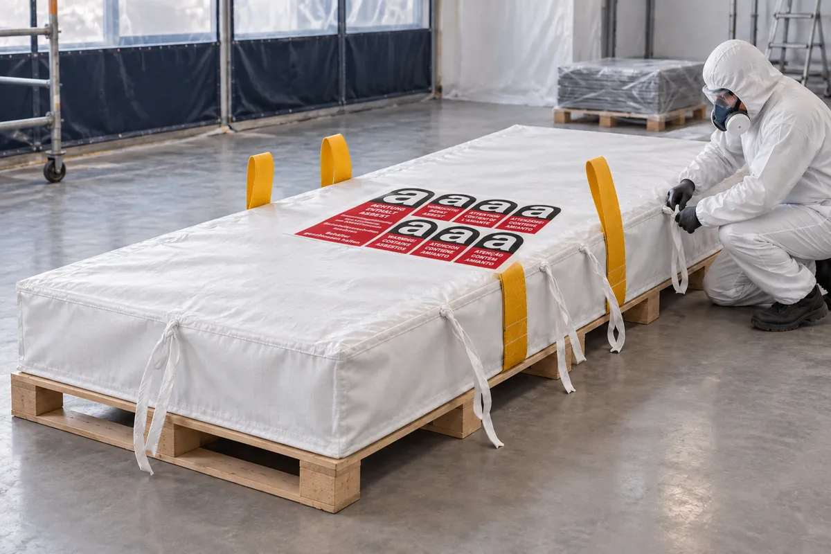 Platenzak BBA321 in gebruik, met AI bewerkte toepassingsafbeelding