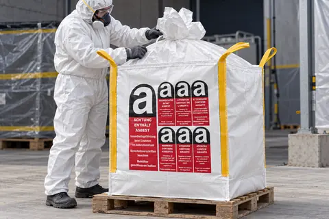 Big bag BBA901, 90 × 90 × 110 cm, in gebruik (met AI bewerkte afbeelding)