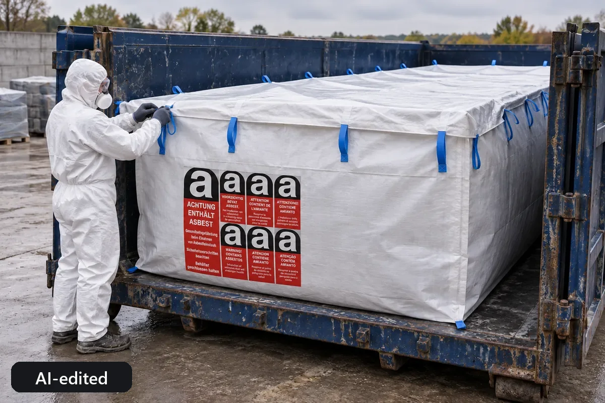 Container bag BBA700 in use, AI-edited application image