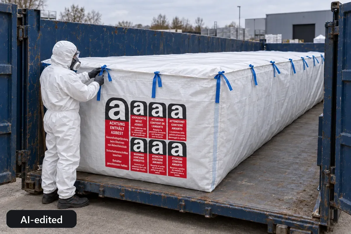 Container bag BBA750 in use, AI-edited application image