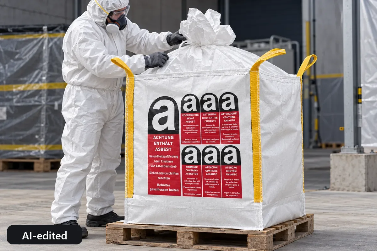 Big bag BBA901 in use, AI-edited application image