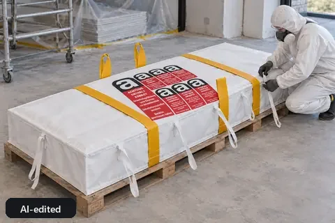 Sheet bag BBA260, 260 × 125 × 30 cm, in use (AI-edited image)