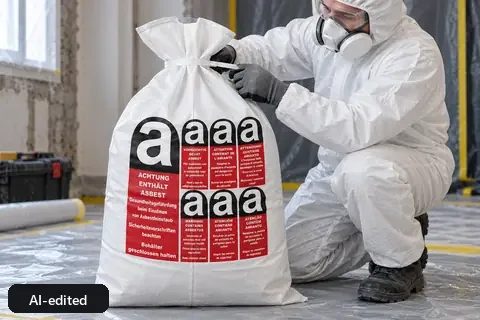 PP flat bag PPFBA70L, 70 × 110 cm, in use (AI-edited image)