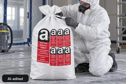 PP flat bag PPFBA80, 80 × 120 cm, in use (AI-edited image)