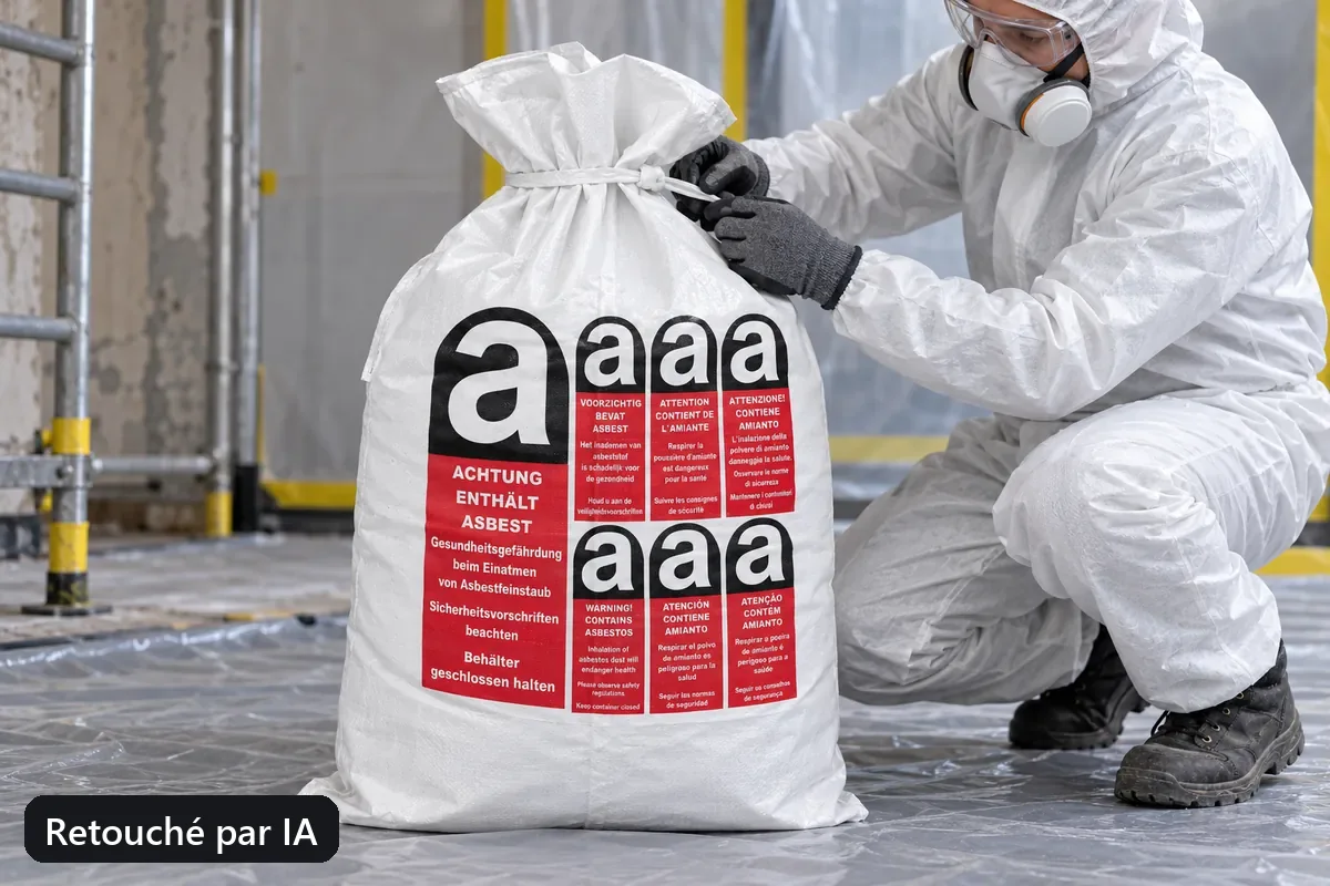 Sac plat PP PPFBA80PE en utilisation, image d’utilisation retouchée par IA