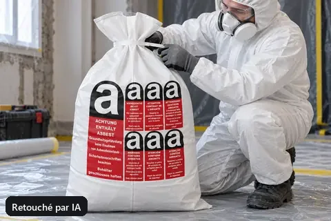 Sac plat PP PPFBA70L, 70 × 110 cm, en utilisation (image retouchée par IA)